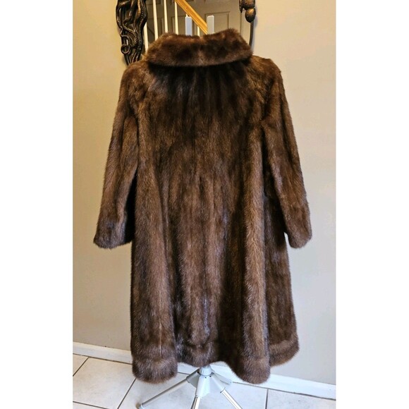 Vintage EMBA Lunaraine Natural Demi-Buff Mink Coat Full Length Dittrich Furs M - Picture 14 of 15